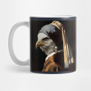 Wildlife Conservation - Pearl Earring Bald Eagle Meme Mug